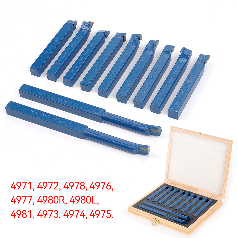 2025 11pcs/set 8/10/12mm P30 Carbide new Tip Cutter Turning Boring Bit Mini Metal Lathe Tool Set Carbide Metal Working Lathe Thread Tools