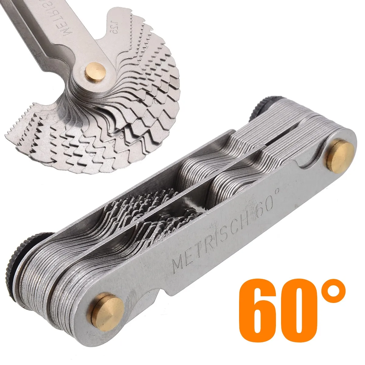 Thread Pitch Cutting new Gauge Blade Tool 55 And 60 Degree Inch Metric Screw Thread Pitch Gauge Blade Thread Meter 2025 Measuring Tool