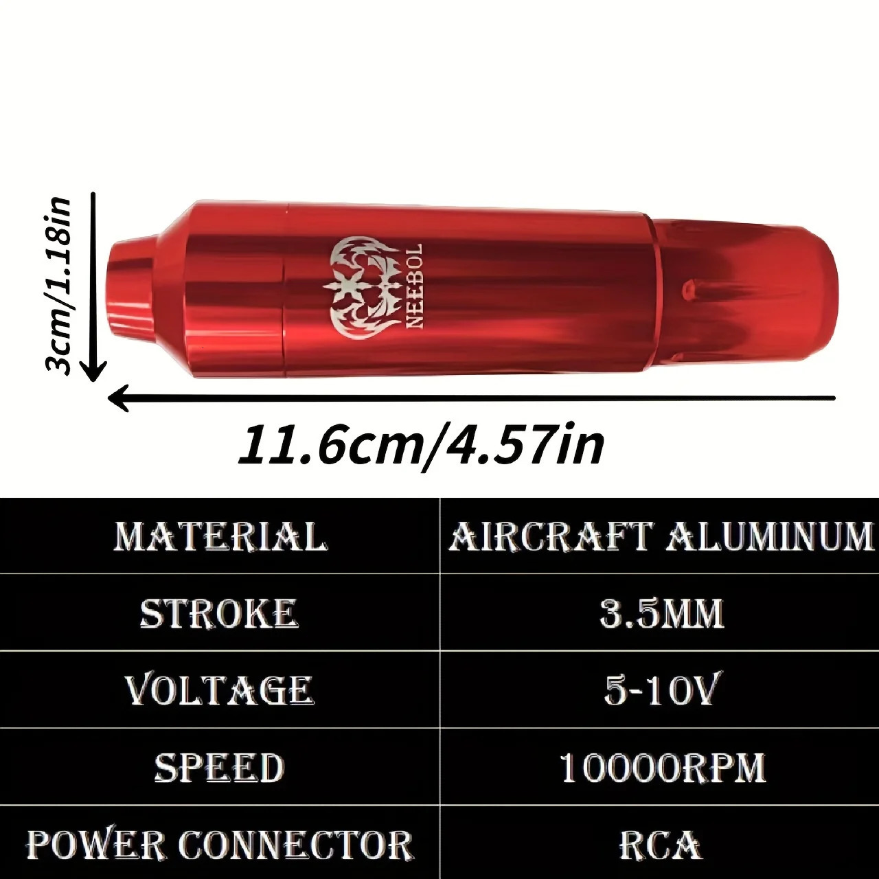 1 Set Neebol Wireless Tattoo Pen Kit Gun Equipped With LED Power Supply Includes 10Pcs Needles7Color Inks 240322