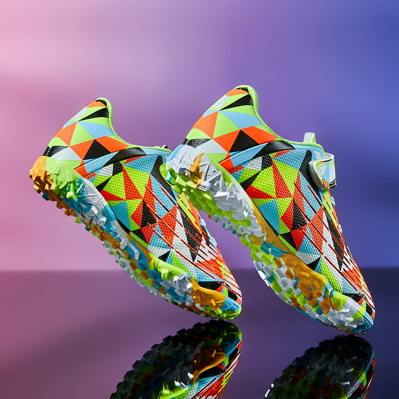 New Soccer Rotary Shoes for Kids Teenagers Boys Long Spikes Sneakers Children Soccer Cleats Football Shoes Zapatos De Futbol