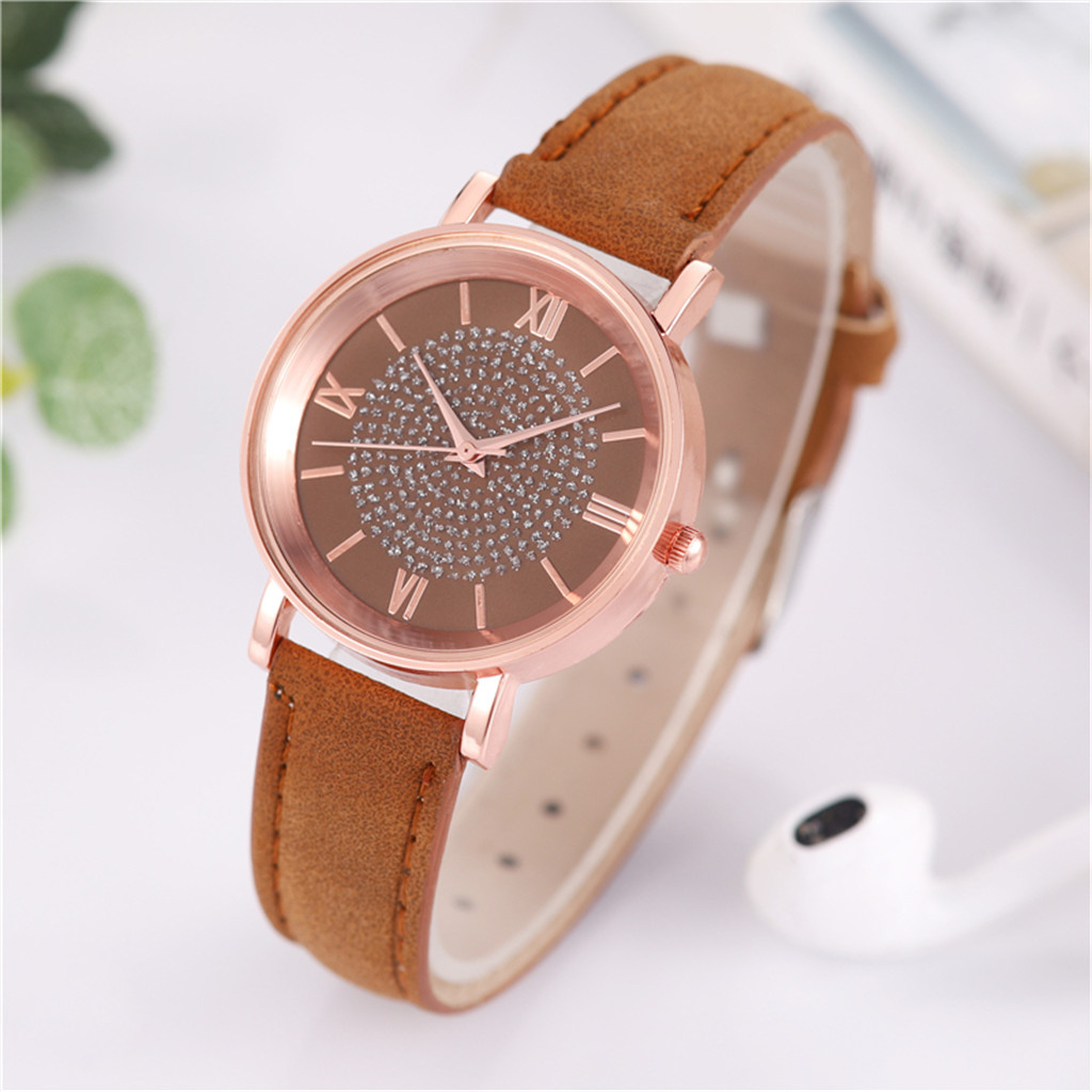 Luxury Diamond Women Watch Leather Ladies Watches Female Quartz Wristwatch Relogio Feminino Reloj Mujer Elegant Montre Femme
