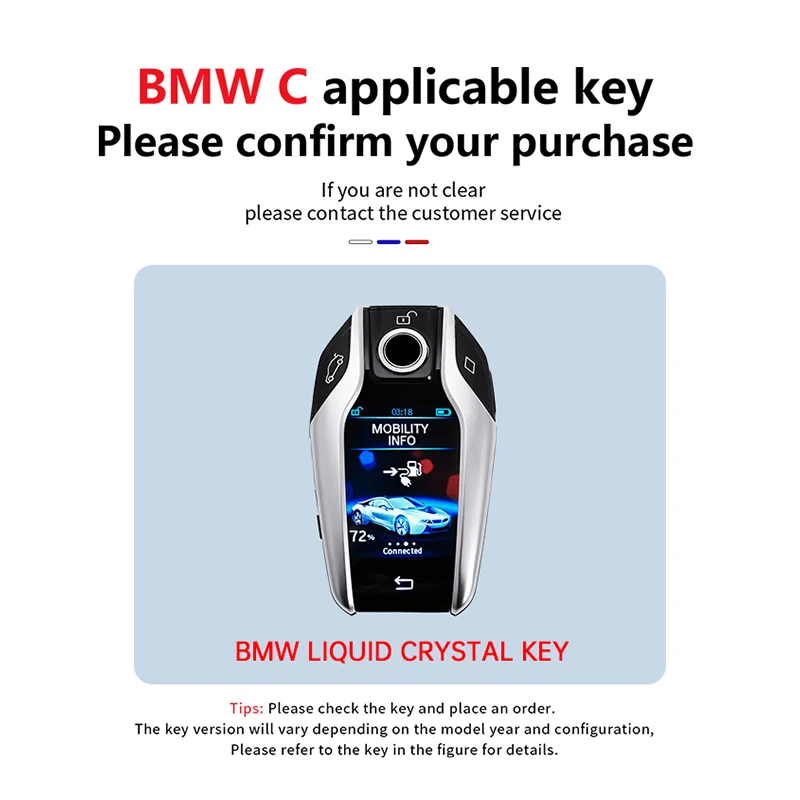 Zinc Alloy LED Display Car Key Case Cover For 5 7 Series G12 G11 G30 G32 G31 i8 I12 I15 G01 X3 G02 X4 G05 new X5 G07 2025 X7 Car Bag