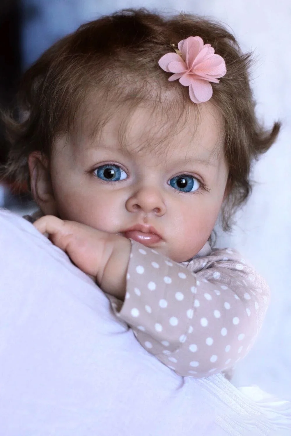 24Inches Unassembled Painted Reborn Doll Tutti With Hair Transplant Handmade High Quality Unfinished Doll Parts With Cloth Body