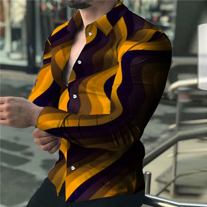 Top suit shirt clear graphic slim fit 2025 outdoor soft and comfortable fabric plus size new 2023 spring and summer trend new
