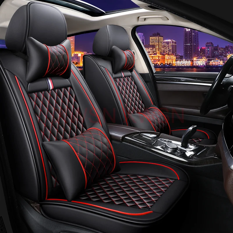 Universal Car Seat Cover for CHRYSLER All Car Models 300C 200 Grand Voyager Pacifica Interior Accessories Artificial Leather