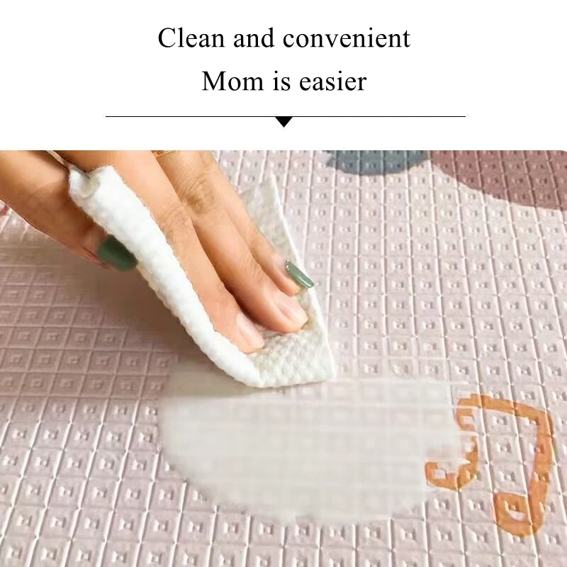 Large Size 200*180cm Play Mats for Children's Safety Mat 1cm EPE Environmentally Friendly Thick Baby Crawling Folding Mat Carpet