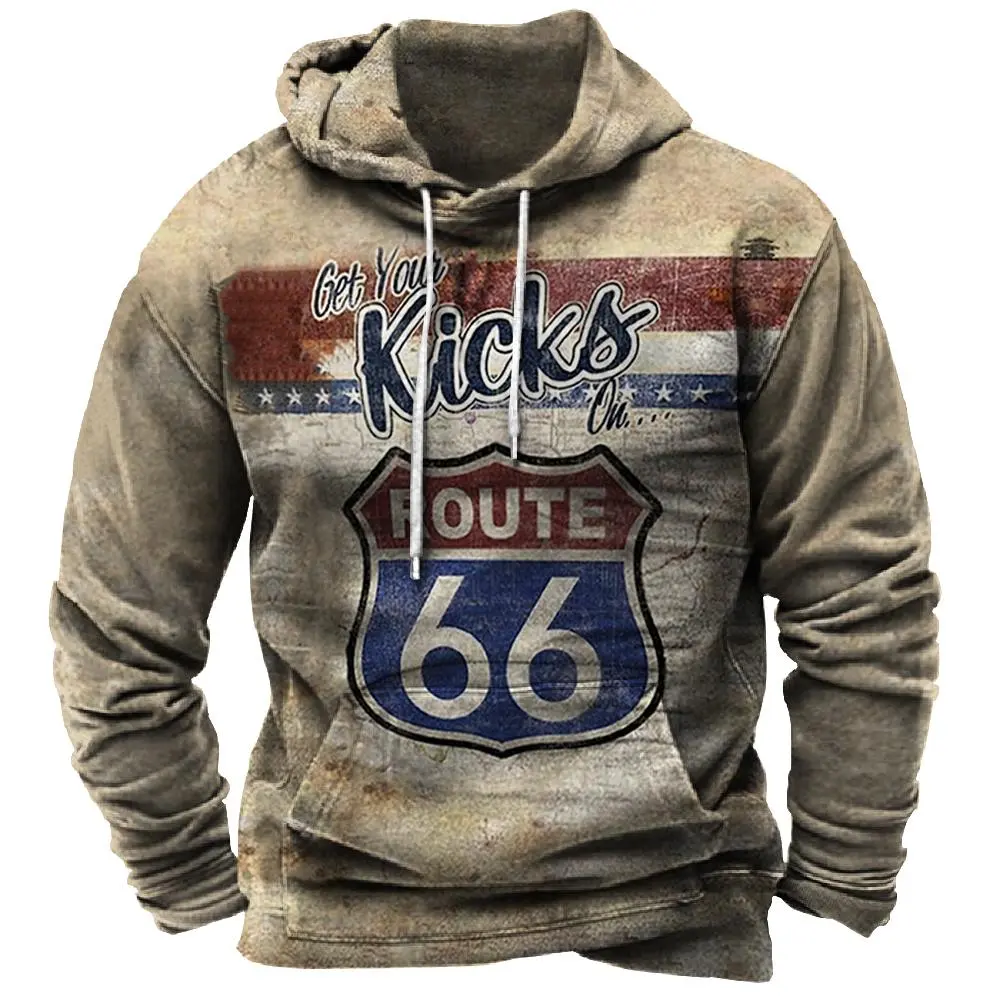 Men's Sweater Winter Hoodie Vintage Long Sleeve Street new 2025 Long Sleeve Pullover Casual Racing Print Tops Sweatshirt Street Clothes