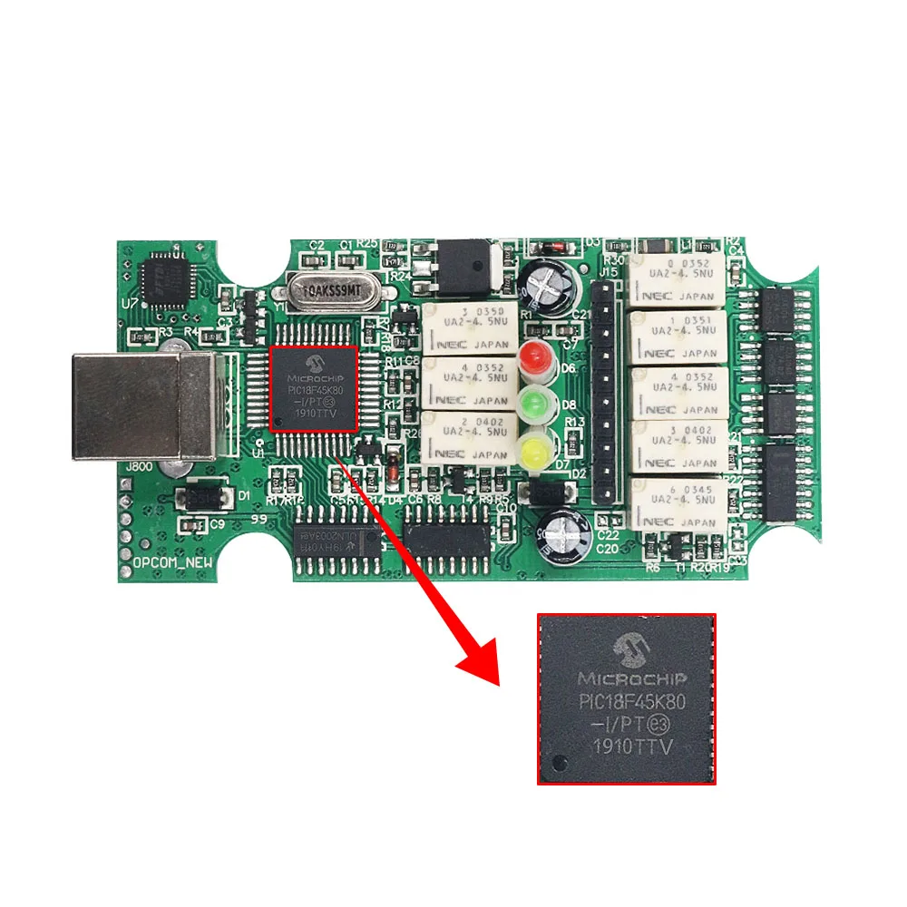 Factory Opcom For Opel V1.99 With 18F46K80 Op Com For Opel Diagnostic Tool OBD2 Auto Interface For Op-el AN-BUS OPCOM