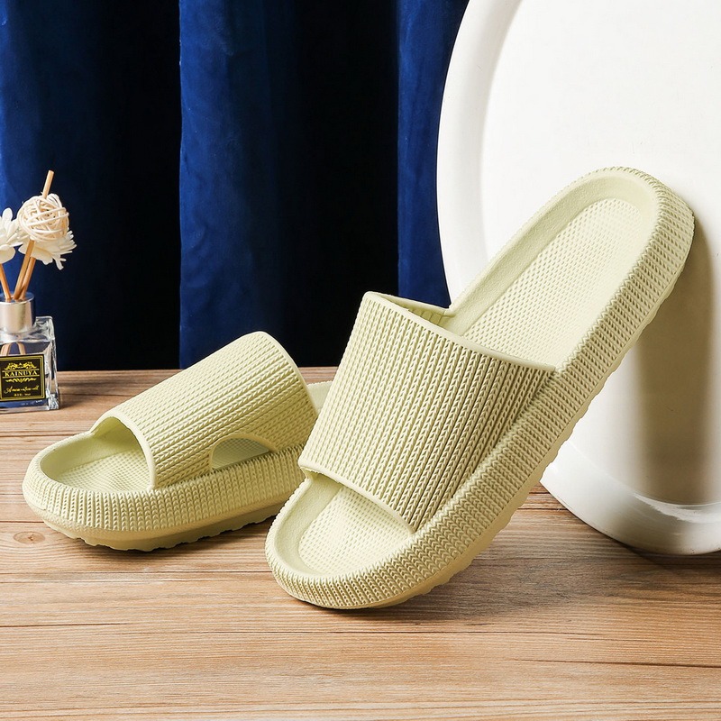Platform Thick Bathroom Home Slippers Men Fashion Soft Sole EVA Indoor Slides Woman Sandals 2023 Summer Non-slip Flip ps bbaf
