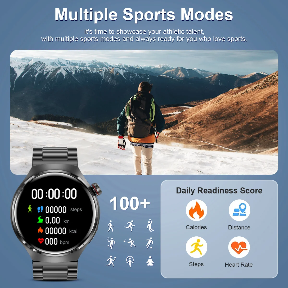 GPS For Huawei Xiaomi NFC Smart Watch Men Watch 4 Pro AMOLED HD Screen Heart Rate Bluetooth Call IP68 Waterproof SmartWatch 2023
