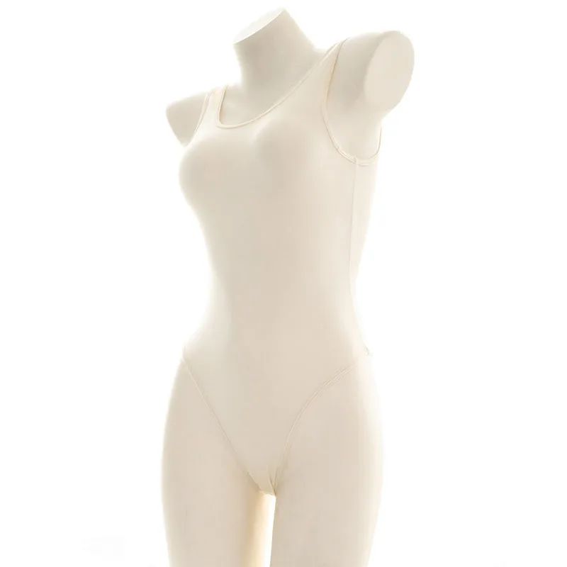 Anime Student Translucent One-piece Swimsuit Thin new Japanese Women's Tight Bodysuit 2025 Sexy Swimwear School Girls Costume Cosplay