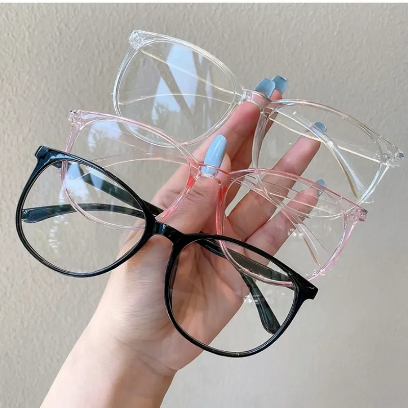 Vintage Round Myopia Glasses Unisex Luxury Design Anti-blue Ray Short-sighted Eyewear Unisex Women Men Minus Eyeglasses Diopter