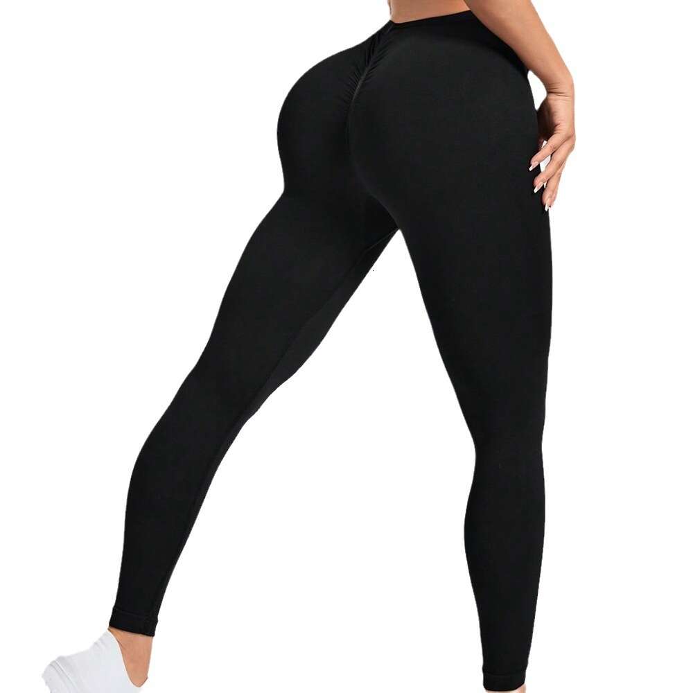 Yoga Women's Sexy V-waist Sports Fiess Pants Seamless Knitted