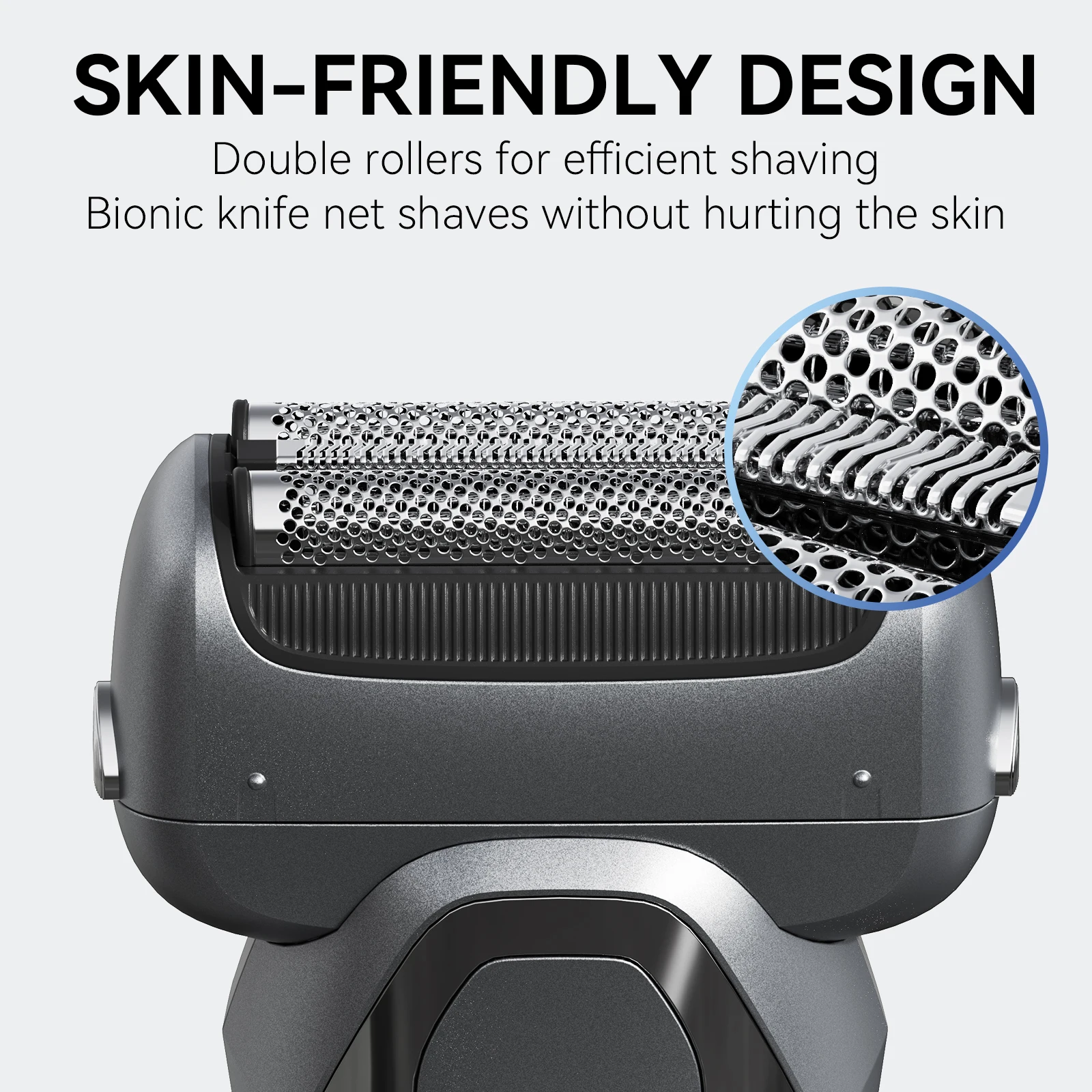 Kensen S20 Electric Shaver for Men 3D Floating Blade Washable Type-C USB Rechargeable Beard Razor Trimmer Machine For Barber