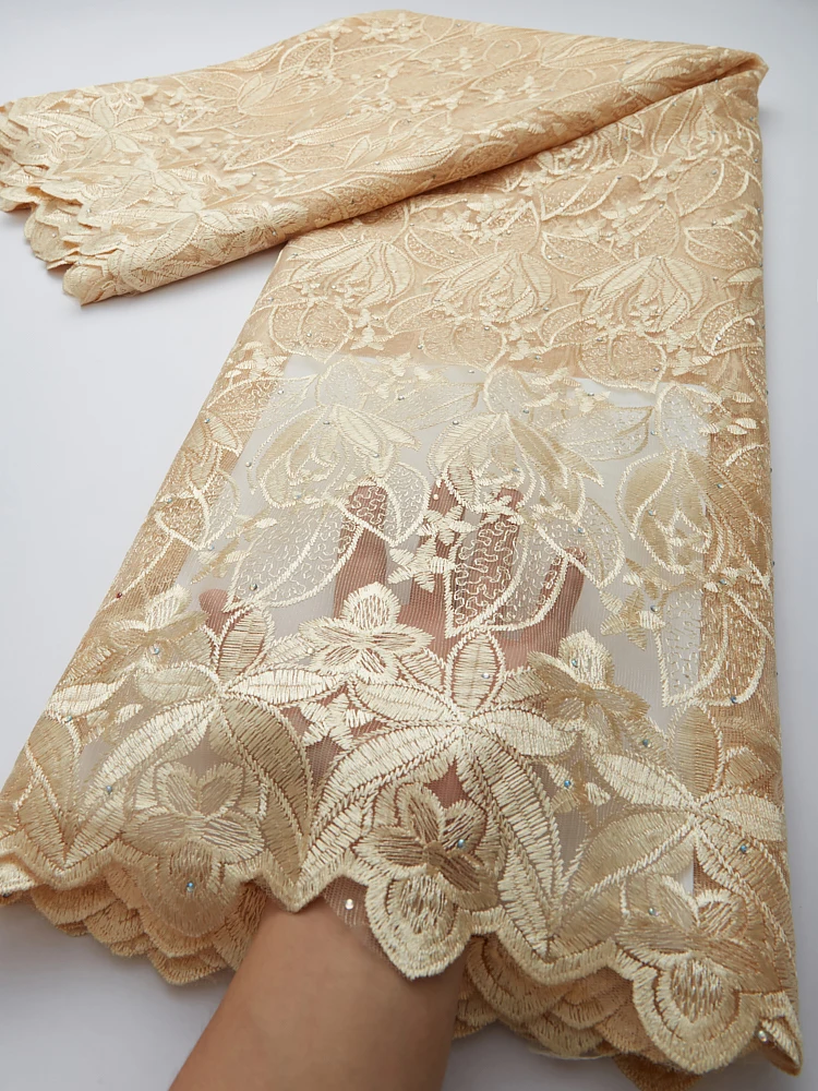 Green African Fabric 2023 2025 2.5Yards Embroidered Nigerian Laces Bridal High Quality French Tulle Lace For new Wedding Party TY2822