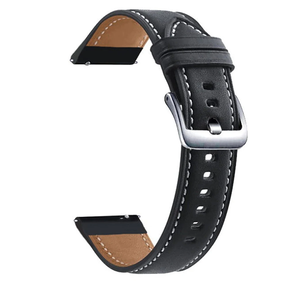 20mm Leather Strap For Huami Amazfit GTR Mini/42/GTS 3 2 4 mini 2e Smart Watchband Amazfit Bip U 3 Pro Rose Gold Buckle Bracelet