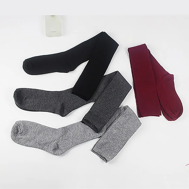 Sexy Socks Sexy Black Soild Long Socks Women Over Knee Thigh High Over The Knee Stockings Lolita Ladies Girls Warm Knee Socks High Socks z241106