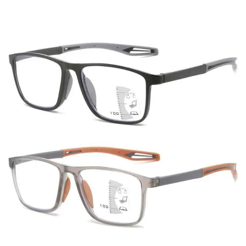 Photochromic TR90 Anti-blue Light Multifocal Reading Glasses New Progressive Near Far Eyewear Men Women Sports Eyeglasses