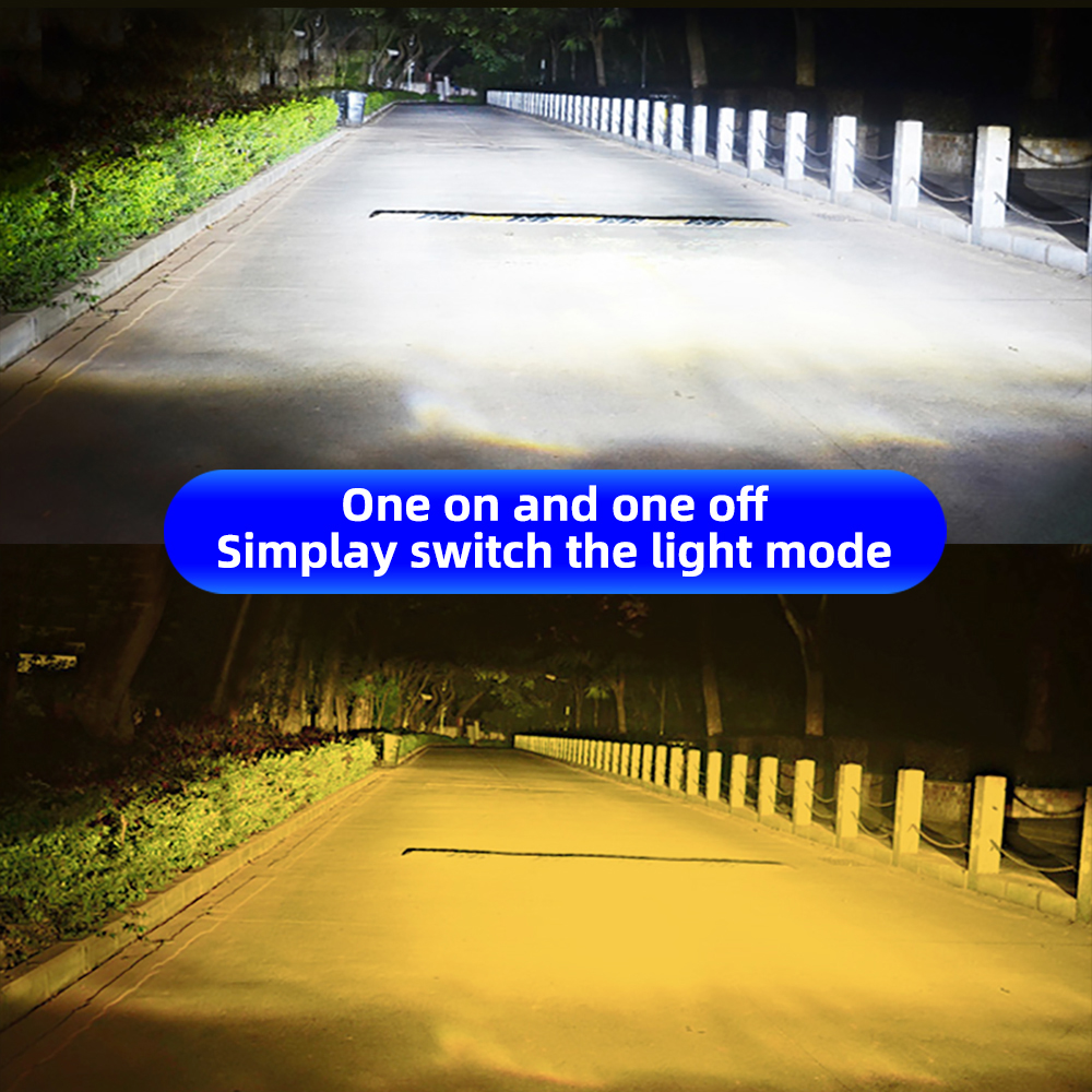 DiReal-Luz led antiniebla para coche, faro que cambia de color, M9S H7, H1 H8 H3 H11 9005 9006 H4, 3000K/3800K 6500K, 2 piezas