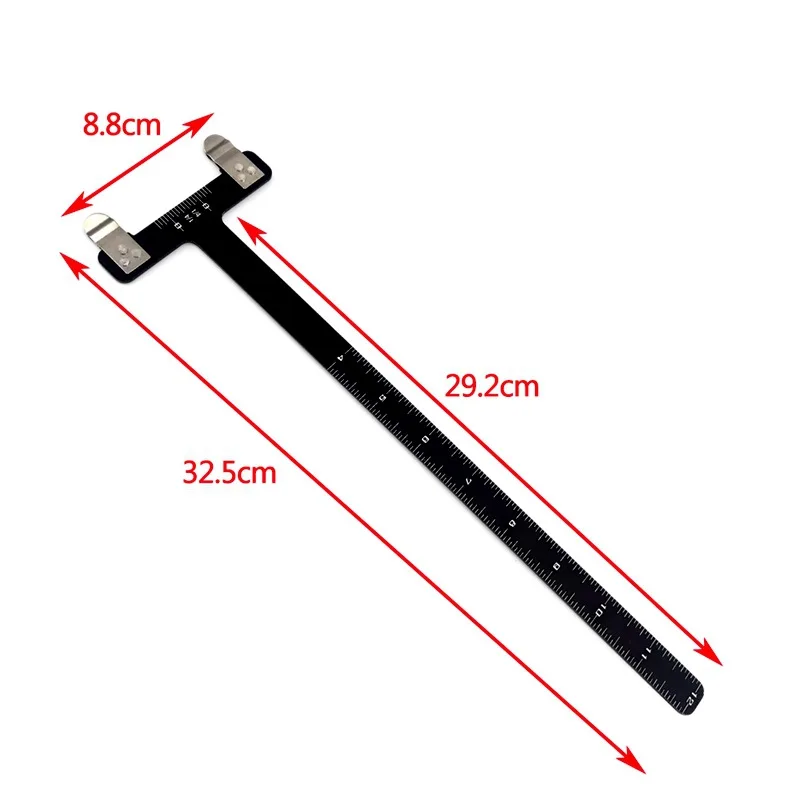Industrial T Square Bow Ruler 11.8 Inches 2025 new Archery Bow Square T Shape Measurement Tool for Recurve Bow and Compound Bow 4 Colors