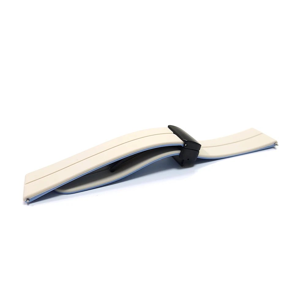 Soft Silicone Watch Two-Tone Band For Amazfit Cheetah (Square) Magnetic Buckle Strap For Amazfit GTR ddmysmile Mini/Gts 2 3 4/Bip 3 Pro Smile ()