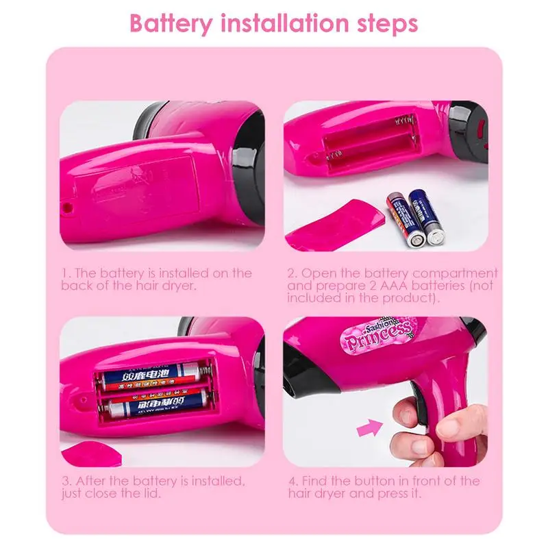 Children's Hairdressing Head Makeup Doll Safe And Washable Toys With Hair Dryer Accessories new 2025 Best Gifts For Girls
