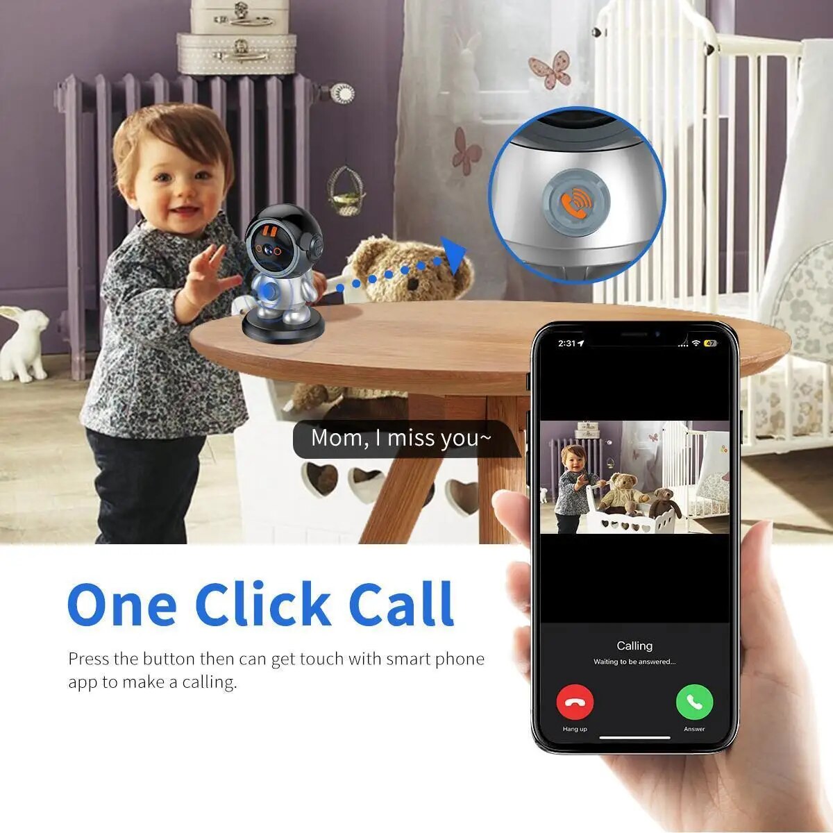 3MP HD PTZ WiFi IP Camera Security Robot Camera Indoor Baby Monitor Two Way Talk Human Tracking Wifi Surveillance Camera