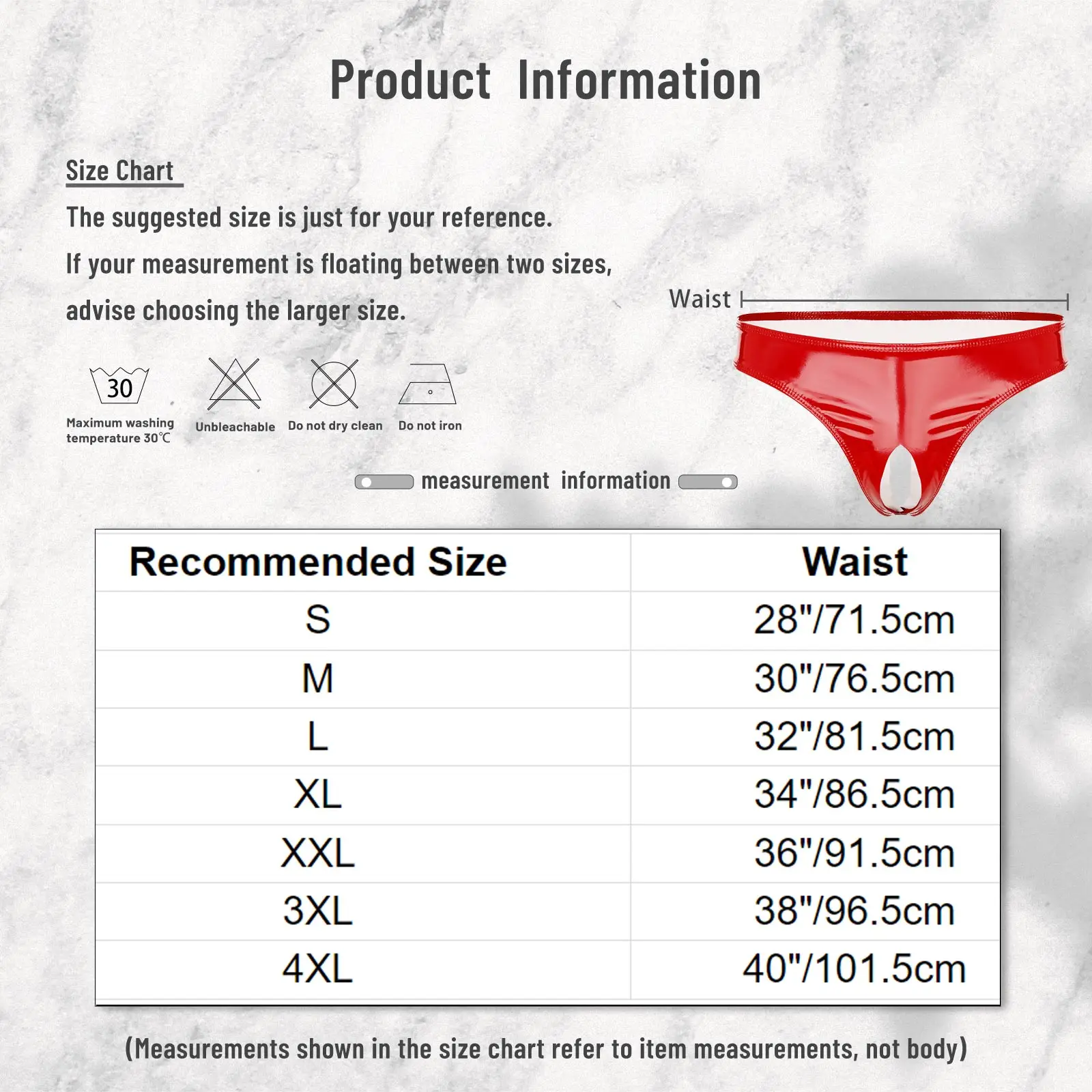 Mens Wet Look Briefs Patent Leather Open Crotch Thong Low Rise High Cut Mini Briefs Underwear Clubwear Stage Performance Costume