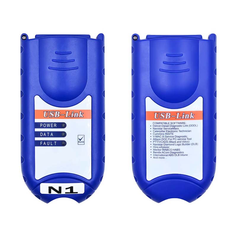 2023 For NE XIQ USB LINK For Truck OBD2 Diagnostic Tool Heavy Duty Error Scanner For Multi Diesel Truck Read Fault