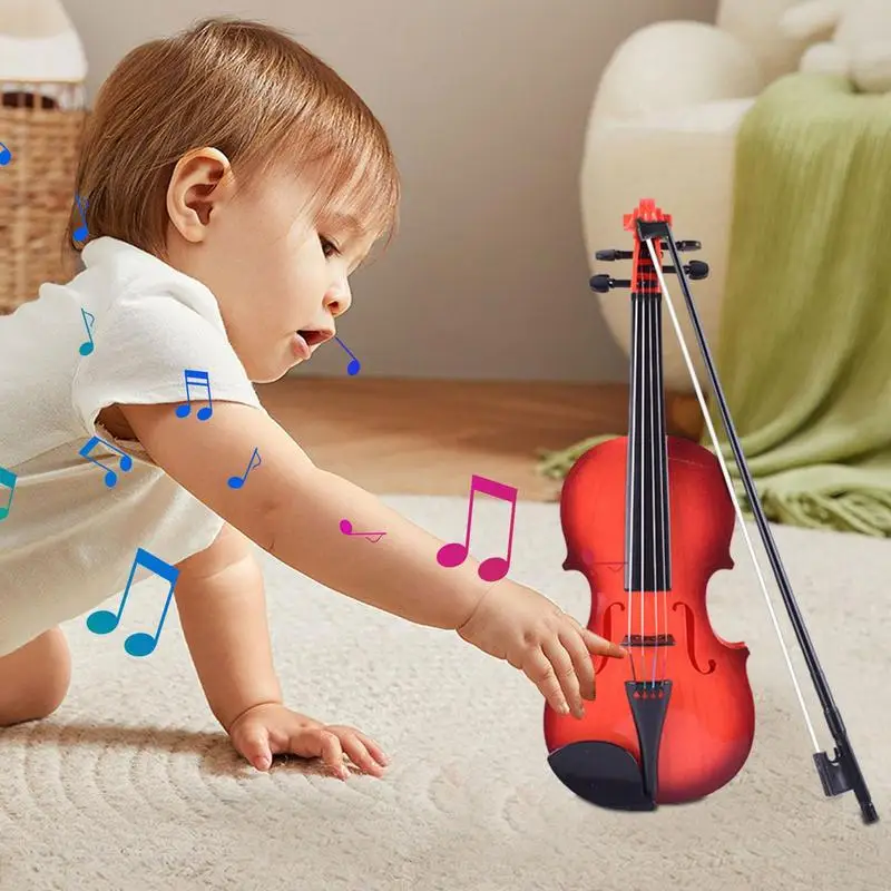 Violin Toy Electronic Violin Toy Violin Toy With Adjustable String Gifts For Beginners Students And Kids Ages 3-5