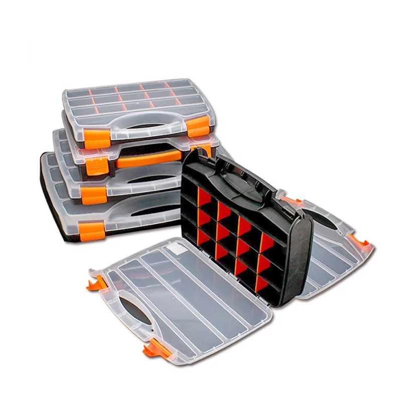 Plastic Tool Box Organizer Parts ToolBox Screw Storage Box Component Tool Organizer Box Hardware Storage Tool Organizer Suitcase