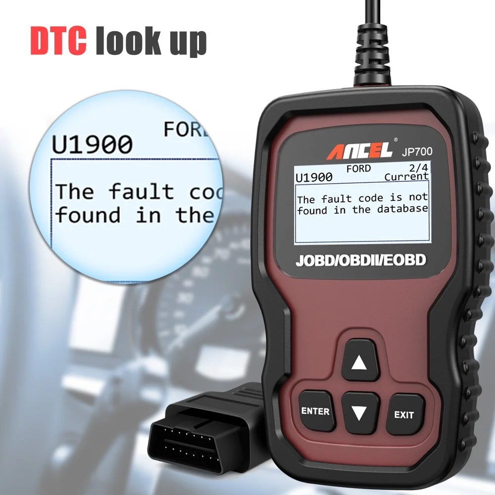 ANCEL JP700 OBD2 Automotive Scanner Engine Check Code Reader JOBD EOBD Car Diagnostic Tool for Toyota Nissan Honda Mitsubishi