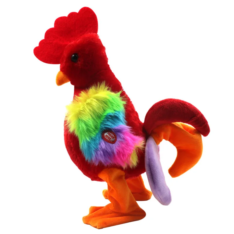Electric Screaming Robot 2025 Chickens Toy Fun new Singing Roosters Plush Funny Dance Sing Plush Toy Birthday Gift For Kid
