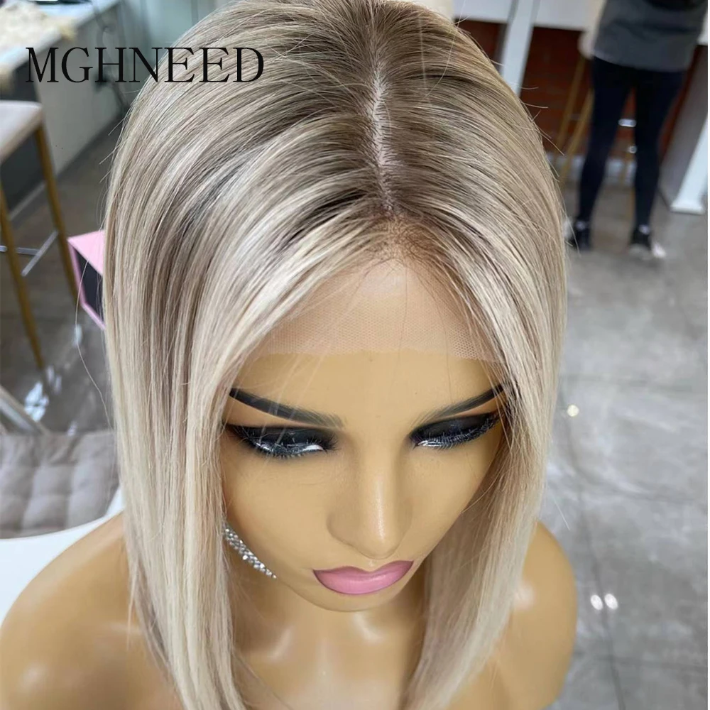 Bob highlight color hair 360 13x4 13x6