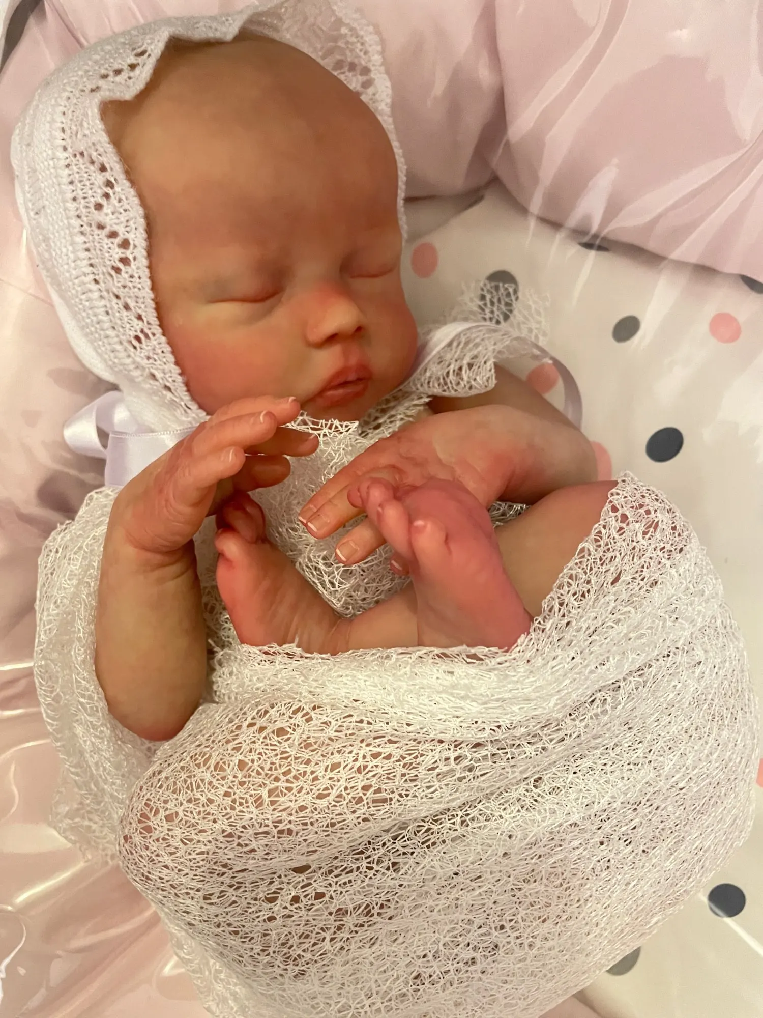 18inch Reborn Doll Kit Delilah Lifeike Fresh Color Soft DIY Doll Parts Unfinished Blank Kit Drop Shipping