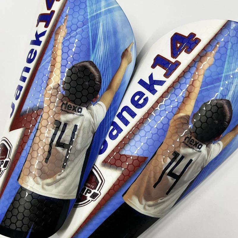 Customized Personalized Shin Guard Honeycomb Texture Soccer Shin Pad Leg Support Football Shinguard Adult Teens Kids Gift 240322