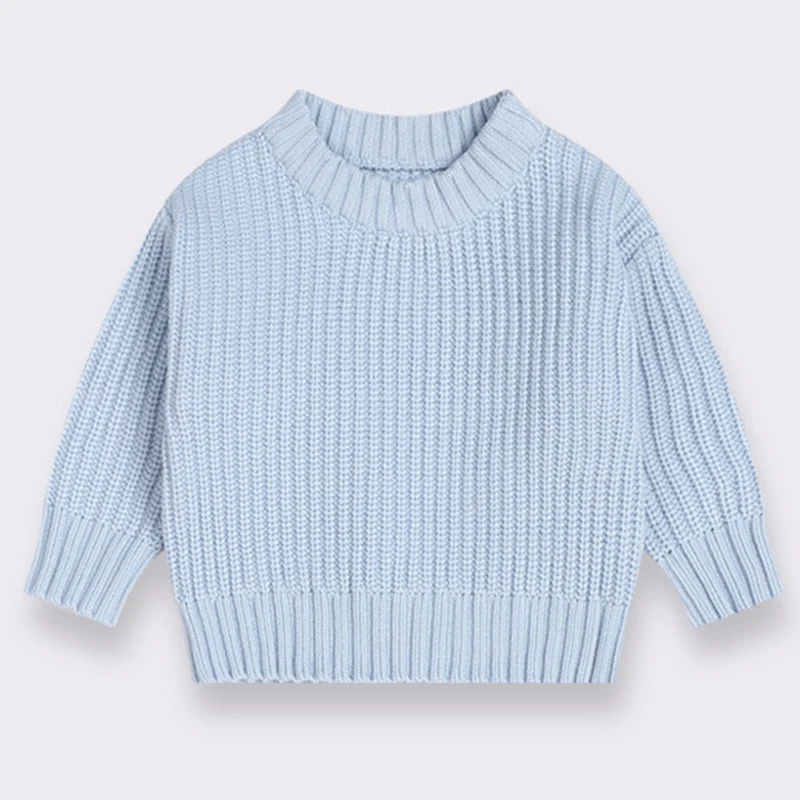 Autumn Children Sweaters Kids Knit Wear Kids Knitting Pullovers Tops Baby Girl Boy Sweaters Kids Sweaters Candy Colored Sweater