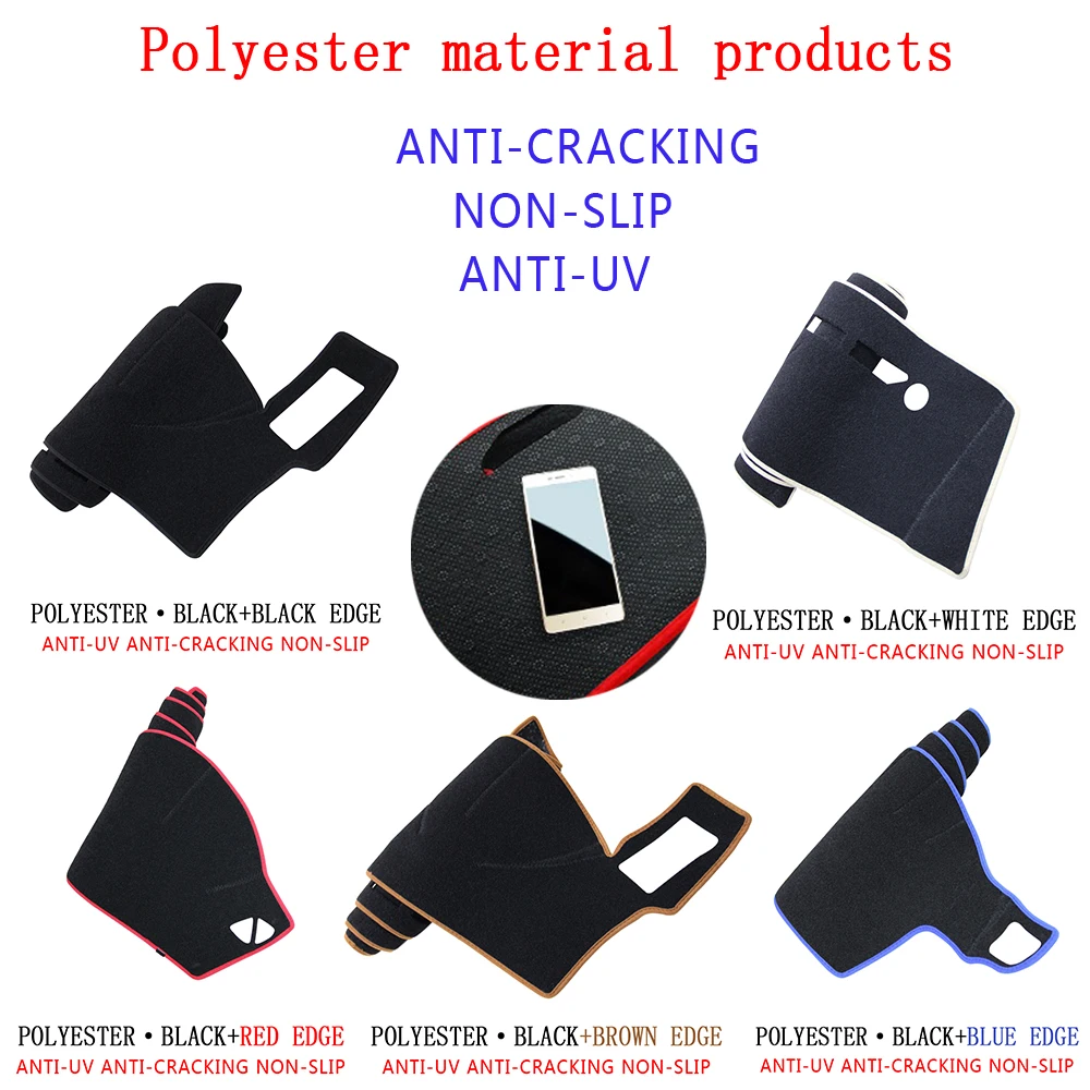 3 Superb Skoda For B8 3V 2016 2017 2018 2019 2020 3 Anti-Slip Mat Dashboard Cover Pad Sunshade Dashmat Cover Car Accessories smile