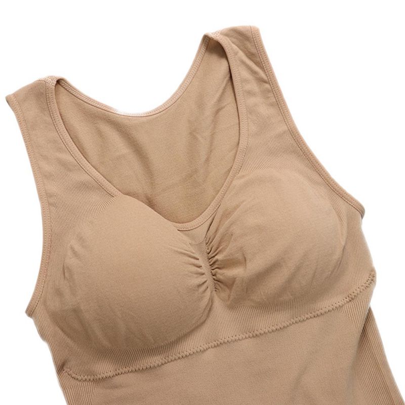 CXZD Women Shaper Slim Up Lift Plus Size Bra Tank Top Body Shaper Removable Shaper Underwear Slimming Vest Corset Shapewear