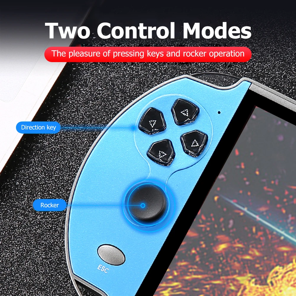X12 X12Plus Handheld Game Console Built-in 10000+ Retro Classic Games 7.1 inch Portable Video Game Console 16G HD Game Player - view 6
