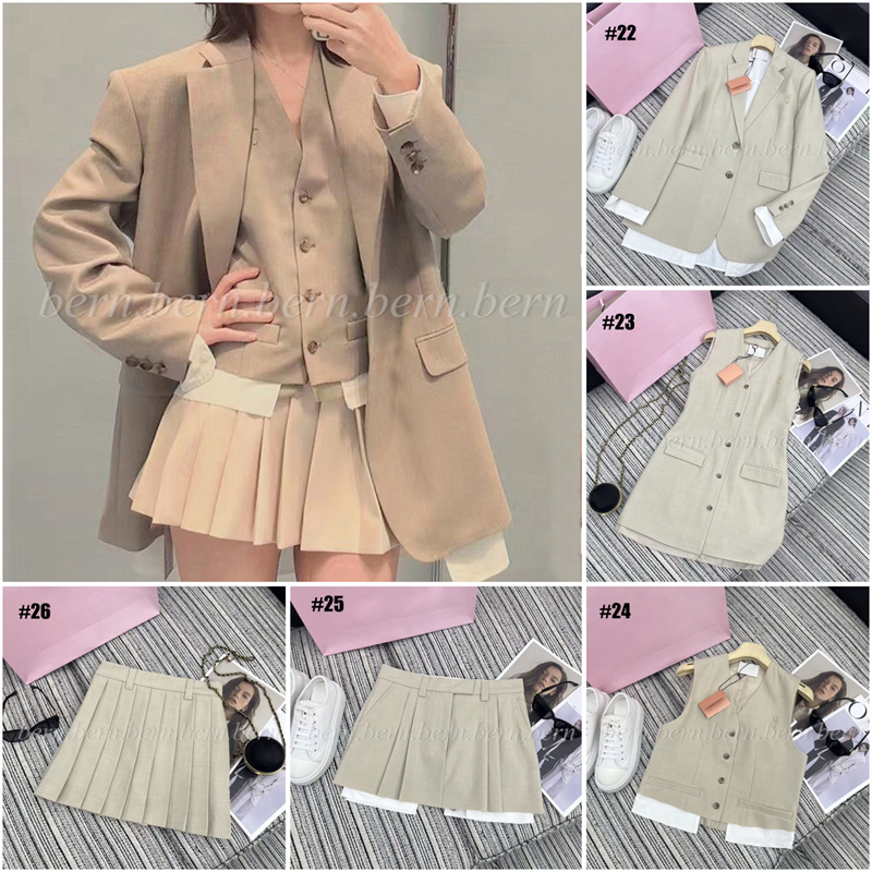 Premium Quality Fashion Women's Knitted Tops Tank Top T-Shirt Dress Skirt Suit for Women M