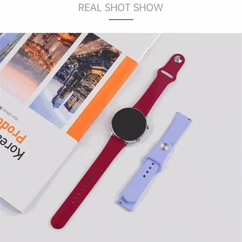 Silicone Watch band For Amazfit GTS/GTR-4-3-2-2e-Mini-Pro/stratos Sport Bracelet for Amazfit bip-U-S-3-Pro-Lite 20mm 22mm Strap