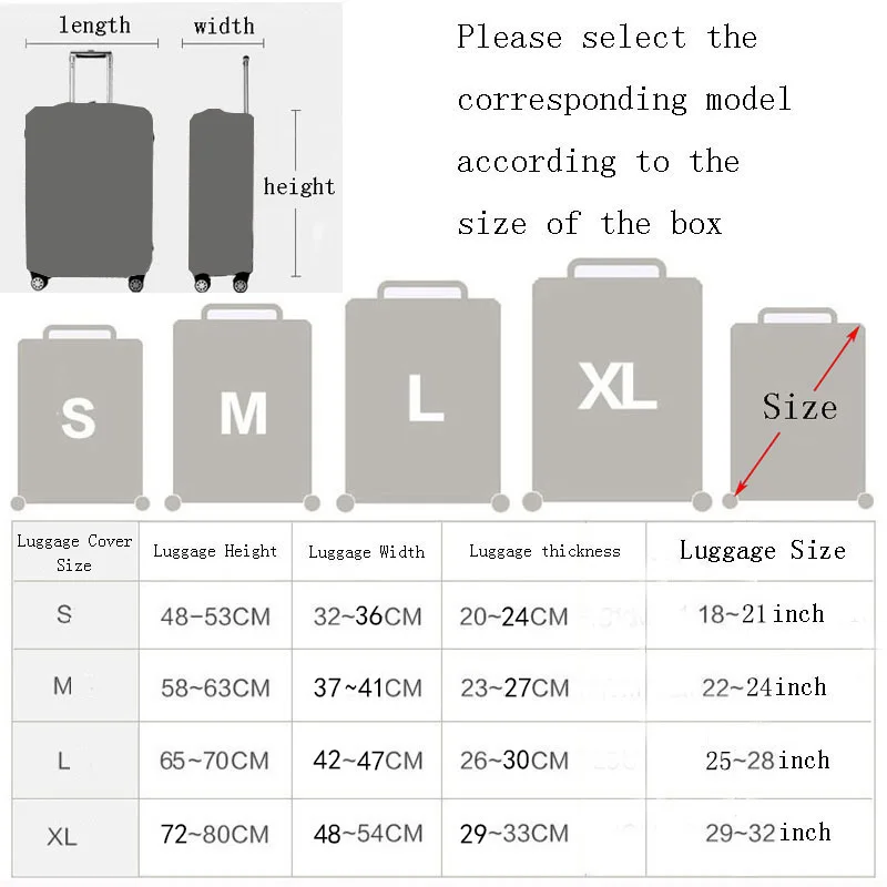 Designer Elastic Lage Cover Lage 2025 Protective Covers for 18-32 Inch new Trolley Case Suitcase Case Dust Cover Travel Accessories