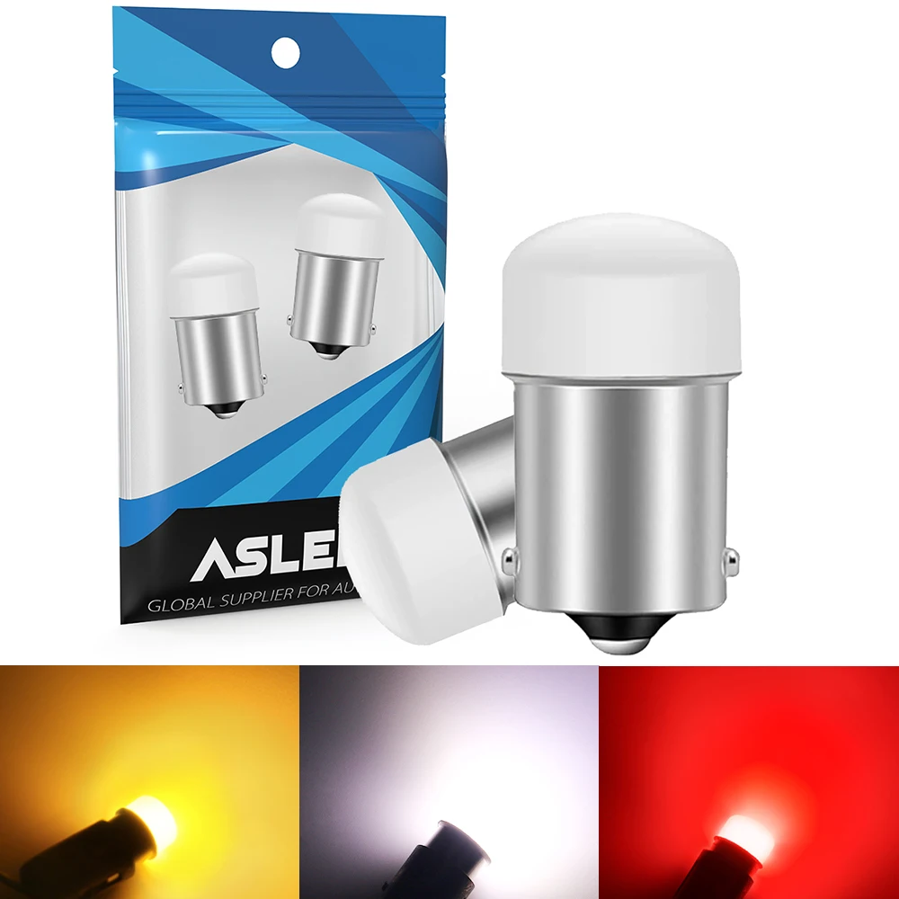 2X 1156 P21W BA15S S25 R5W R10W 7506 1157 P21/5W BAY15D LED Bulbs Car Tail Brake Light Auto Backup Reverse Lamp Turn Signals