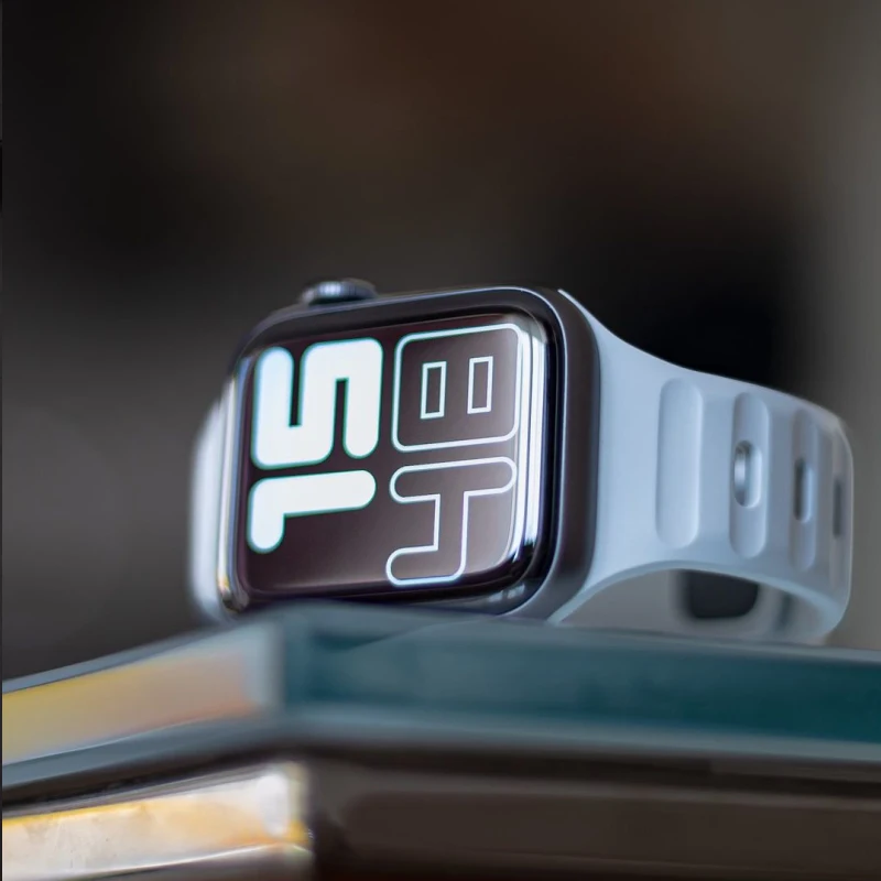 Sport Band For Apple Watch 8 7 Series 44MM 45MM Soft Silicone Rubber Watchband Strap For iWatch 6 5 4 3 2 1 42MM 49MM Bracelet