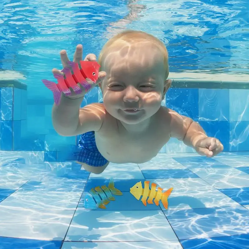 Diving Toys Underwater Swimming Pool Toys Colorful Shark Fishbone Jellyfish Torpedo Underwater Games Throw Toy Diving Training