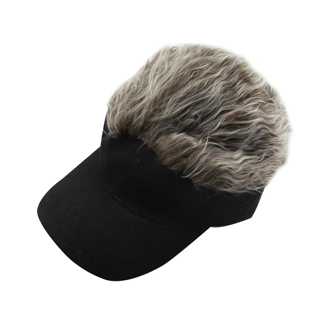 1PC New Baseball Cap With Spiked Hairs Wig Baseball Hat With Spiked Wigs Men new Women Casual Concise 2025 Sunshade Adjustable Sun Visor