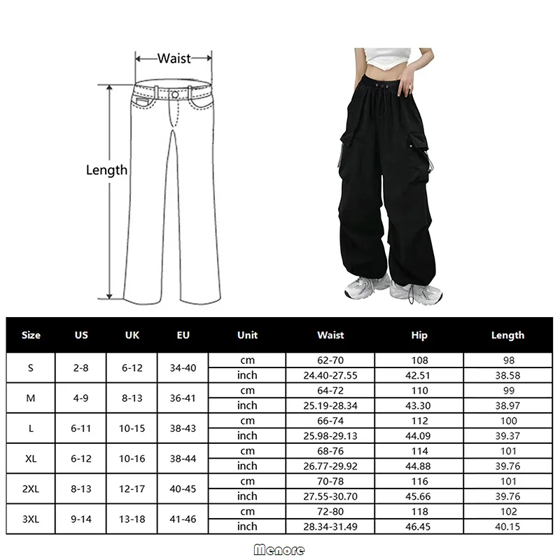 Y2k Cargo Pants Women Streetwear Casual Wide Leg Pants Haruku Vintage Solid new Baggy Straight 2025 Trousers Ladies Oversize Sweatpants