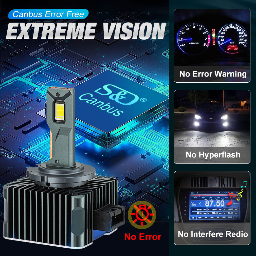 new 90000LM D3S LED D1S D2S D4S D5S D8S Led 140W Headlights HID D1R D2R D3R D4R D5R D8R Bulb Canbus Car Light 2025 Auto 6000K 12V 24V