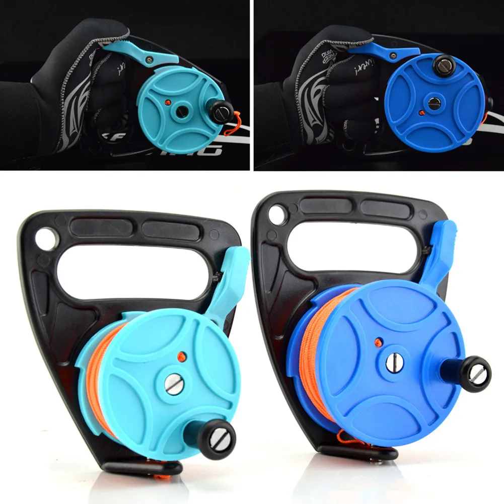 46M 83M Scuba Diving Wreck Reel Spool Finger Line Reels Cave Reel With Handle Snorkeling Underwater for Water Sports Gear